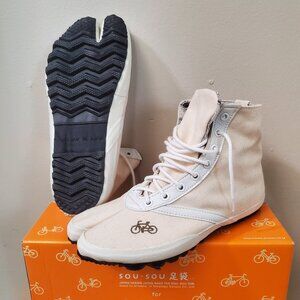 RARE - Tabi Style Canvas Lace-up Shoes BNIB